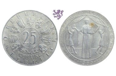 25 schilling, 1955.