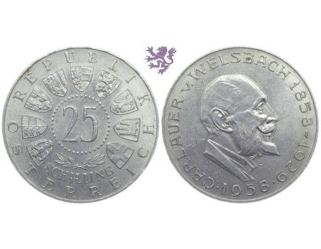 25 schilling, 1958.