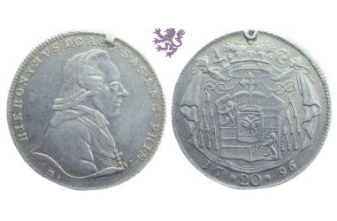 20 kreuzers, 1796. Austria Salzburg Hieronymus