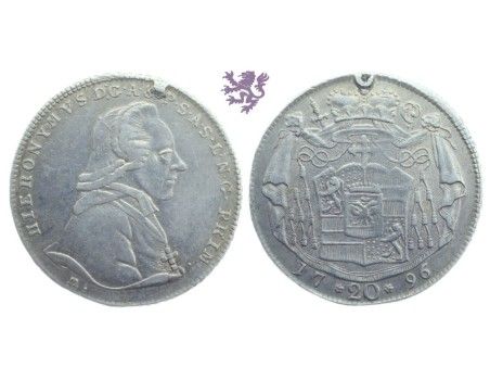 20 kreuzers, 1796. Austria Salzburg Hieronymus