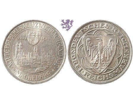 3 reichsmark, 1931. Magdeburg