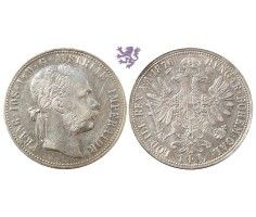 1 florin, 1876. Franc Joseph