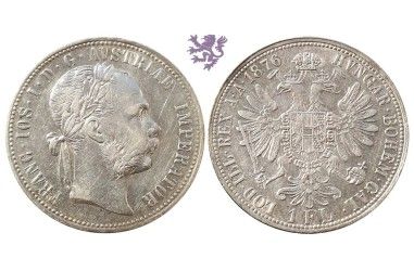 1 florin, 1876. Franc Joseph