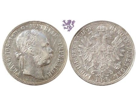 1 florin, 1876. Franc Joseph