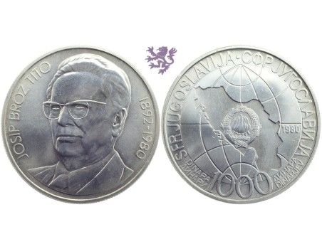 1000 dinara, 1980.