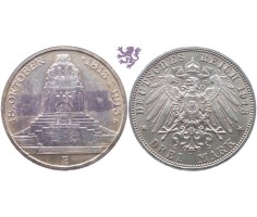 3 mark, 1913. Friedrich August III 18 oktober 1813 - 1913.