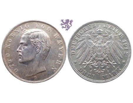 3 mark, 1912. Otto Koenig Von Bayern