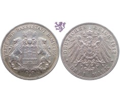 3 mark, 1912. Hamburg