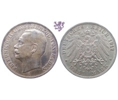 3 mark, 1912. Friedrich II Grossherzog Von Baden