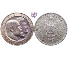 3 mark, 1911. Wilhelm II&Charlotte