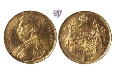 20 francs, 1914. Albert