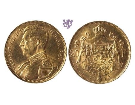 20 francs, 1914. Albert