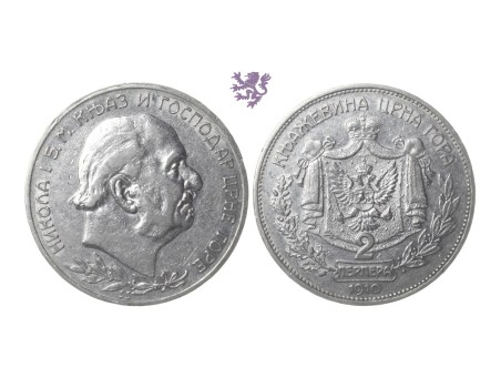 2 perpera, 1910.