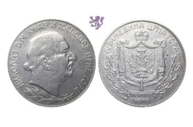 1 perper, 1909.