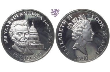 50 dollars, 1990. 1oz