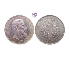 5 mark, 1888. Friedrich III