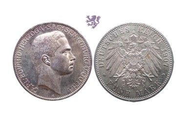 5 mark, 1907. Carl Eduard