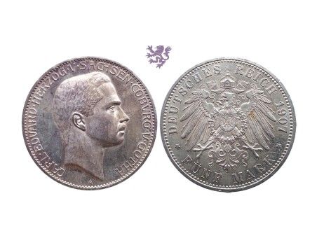 5 mark, 1907. Carl Eduard
