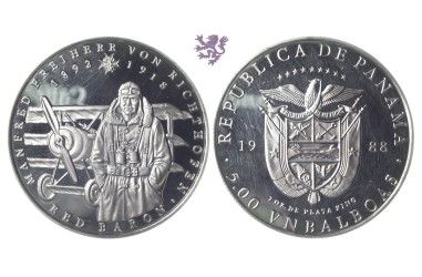 5 balboa, 1988. Panama Unoffical edition!!! 1oz