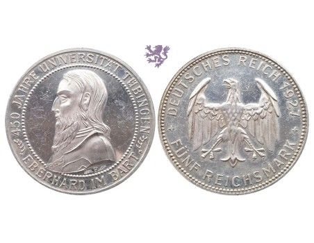 5 mark, 1927. F