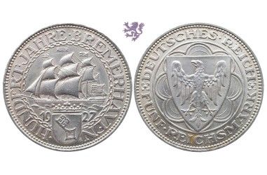 5 mark, 1927. A Bremerhaven