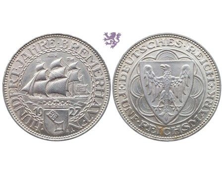 5 mark, 1927. A Bremerhaven