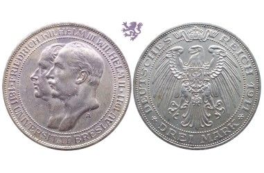 3 mark 1911. 100th Anniversary of Breslau University