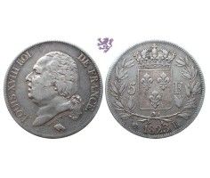 5 francs, 1823. L, Louis XVIII