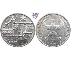 3 mark, 1927. 400th Anniversary - Philipps University in Marbu