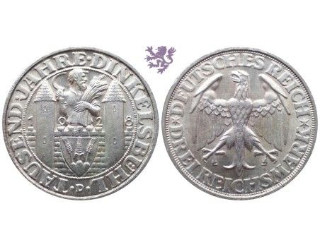 3 mark, 1928. 1000th Anniversary of Dinkelsbühl