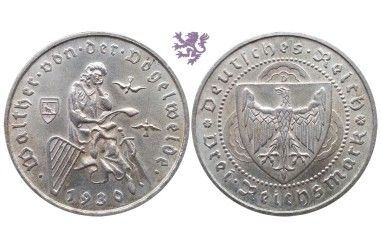 3 mark, 1930. D 700th Anniversary - Death of Von Der Vogelweide