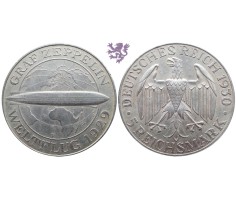 5 mark, 1930. F Flight of the Graf Zeppelin