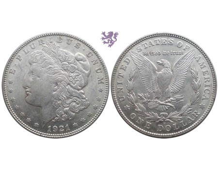 1 dollar, 1921. Morgan dollar