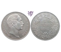 1 gulden, 1862. Maximilian II