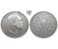 1 vereinsthaler, 1866. A Wilhelm I