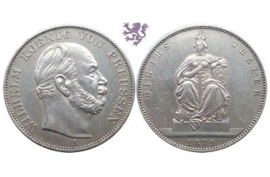 1 thaler, 1871. Wilhelm I "Siegestaler"