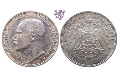 3 Mark, 1910. Ernst Ludwig
