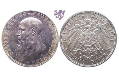 3 Mark, 1908. Georg II