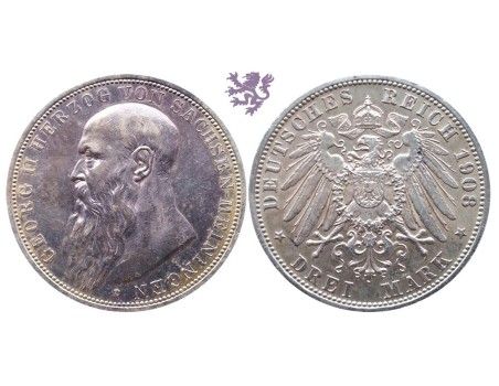 3 Mark, 1908. Georg II