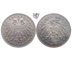 5 mark, 1904. FREIE UND HANSESTADT LÜBECK