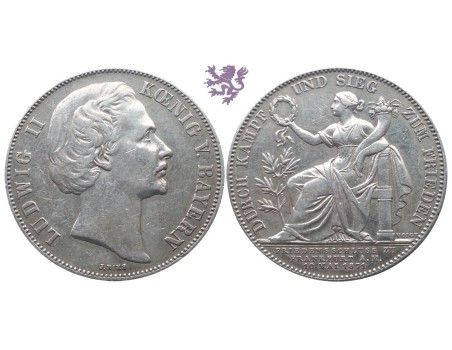 Thaler,  1871. Ludwig II