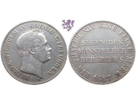 Thaler, 1847. Wilhelm IV