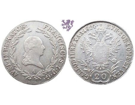 20 krojcera, 1824. Franz I