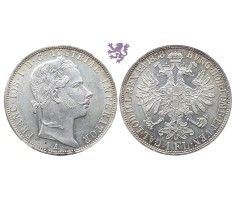 1 florin, 1858. Franc Joseph I