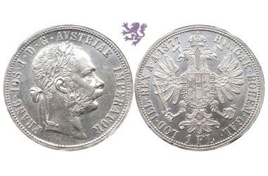 1 florin, 1877. Franc Joseph I