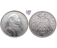 3 mark, 1914. Wilhelm II