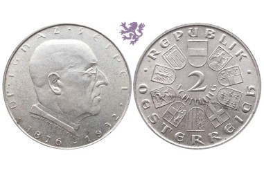 2 schilling, 1933. Ignaz Seipel