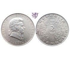 2 schilling, 1931. Wolfgang Amadeus Mozart