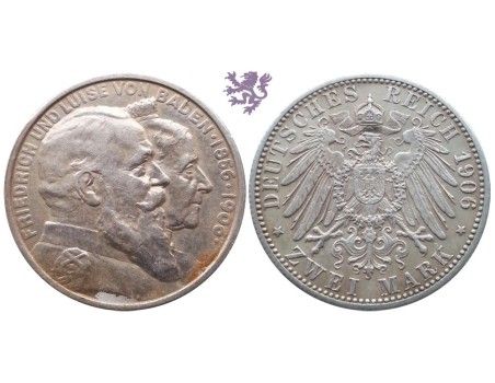 2 mark, 1906. Friedrich und Luise
