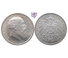 2 mark, 1907. Friedrich Grosherzog